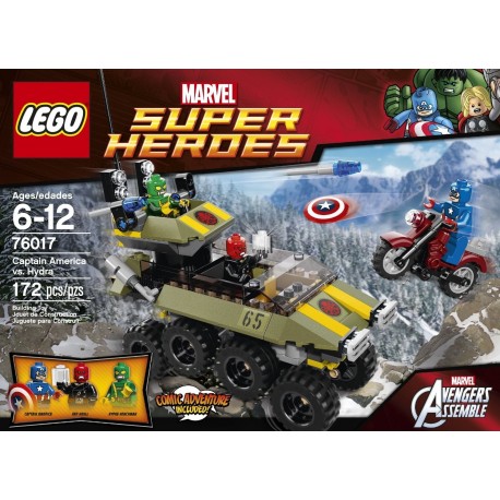 LEGO Super Heroes 172 PCS Captain America vs Hydra Brick Box Building Toys