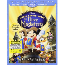 Mickey Donald Goofy The Three Musketeers Blu-ray