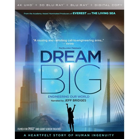 IMAX Dream Big Engineering Our World 4K UHD/3D Blu-Ray Blu-ray