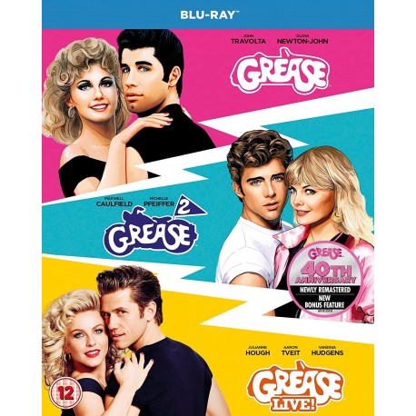 Grease 40th Anniversary Triple Grease Grease 2 Grease Live Blu-ray