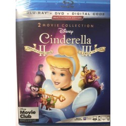 Cinderella II and III 2-Movie Collection Blu-ray DVD Digital Code