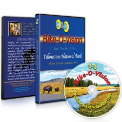 Blu-Ray Bike-O-Vision Virtual Cycling Adventure Yellowstone National Park Perfect for Indoor Cycling and Treadmill Worko