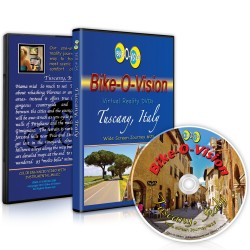 Blu-Ray Bike-O-Vision Virtual Cycling Adventure Tuscany Italy Perfect for Indoor Cycling and Treadmill Workouts Cardio F