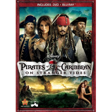 Pirates of the Caribbean On Stranger Tides Two-Disc Blu-ray / DVD Combo in DVD Packaging