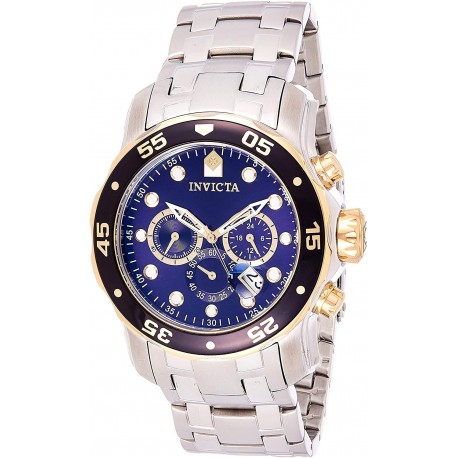 Watch Invicta 80041 Men Pro Diver Chronograph Blue Dial S (Importación USA)