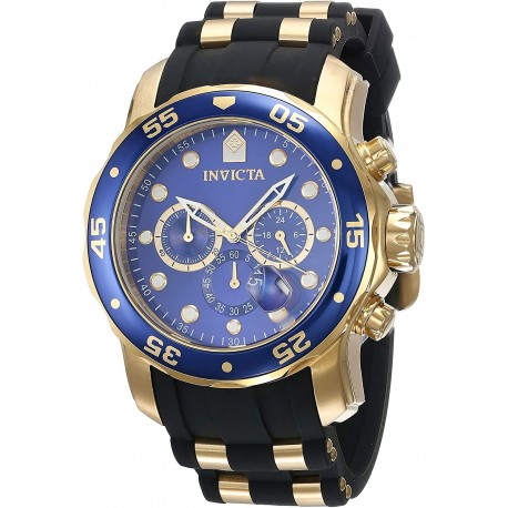 Watch Invicta 17882 Men Pro Diver 18k Gold Ion-Plated Sta (Importación USA)