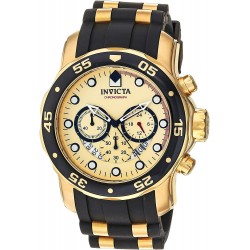 Watch Invicta 17566 Men Pro Diver 18k Gold Ion-Plated Sta (Importación USA)
