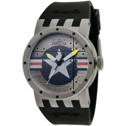 Watch Invicta 11649 Men DNA Bomber Silver Dial Black Sili (Importación USA)