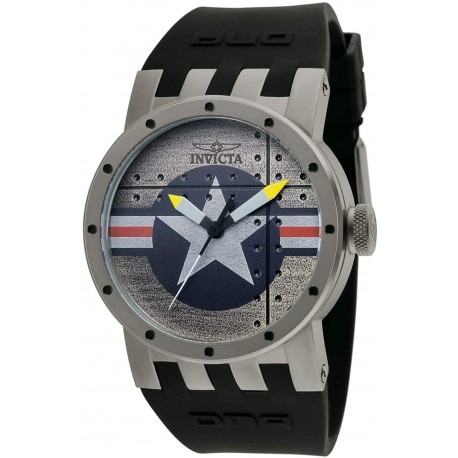 Watch Invicta 11649 Men DNA Bomber Silver Dial Black Sili (Importación USA)
