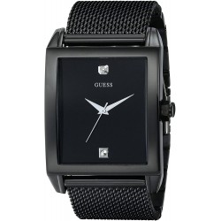 Watch Guess U0298G1 Mesh Black Ionic Plated Rectangular Genu