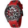Watch MF0350G Men Waterproof Sport Casual for Multifunction Chronograph Fashion Quartz Wrist Calendar with Silicon Strap
