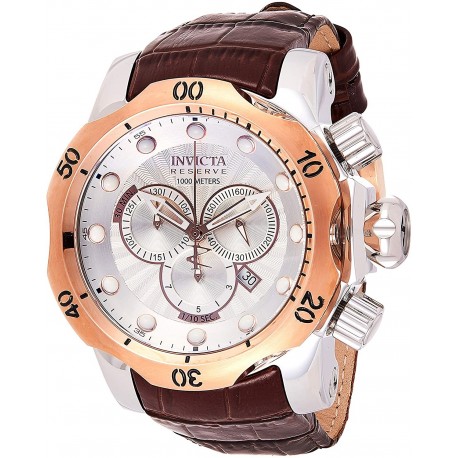 Watch Invicta 0359 Men Reserve Collection Venom Chronograph Brown Leather