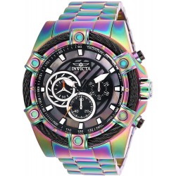 Watch Invicta 25521 Men Bolt Quartz with Stainless Steel Strap, Silver, 26