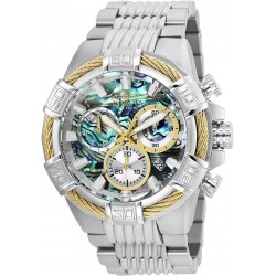 Watch Invicta 26539 Men Bolt Quartz with Stainless Steel Strap, Silver, 30