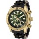 Watch Invicta 0141 Men Sea Spider Collection Chronograph Green Dial Polyurethane