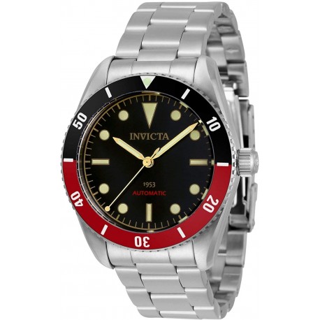 Watch Invicta 34334 Men Pro Diver Automatic 3 Hand Black Dial