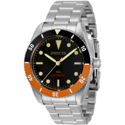 Watch Invicta 34336 Men Pro Diver Automatic 3 Hand Black Dial