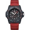 Watch Luminox Men Navy Seal Red Rubber Strap Black Dial Military Dive