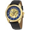 Watch Invicta INVICTA-23536 23536 Men Specialty Mechanical Black Leather Gold-Tone Dial 18K Gp Ss