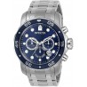 Watch Invicta 0070 Men Pro Diver Quartz Chronograph with Stainless Steel Strap, Silver, 26 Model 0073)