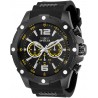 Watch Invicta I-Force Men 50mm I Force Quartz Chronograph Black Dial & Yellow Tone Silicone Strap