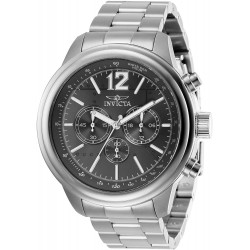 Watch Invicta 28894 Men Aviator Quartz with Stainless Steel Strap, Silver, 22