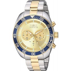 Watch Invicta 30057 Men Pro Diver Quartz with Stainless Steel Strap, Two Tone, 24