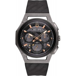 Watch Bulova 98A162 CURV Chronograph Black and Titanium