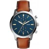 Watch Fossil Men Townsman Stainless Steel and Leather Casual Quartz Chronograph
