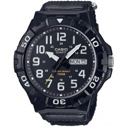 Watch Casio MRW-210HB-1BVCF Men Quartz Nylon Strap, Black, 28.4 Casual (Model: MRW-210HB-1BVCF)