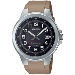 Watch Casio MTP-E190-1BVCF Men Stainless Steel Quartz Resin Strap, Khaki, 24 Casual (Model: MTP-E190-1BVCF)