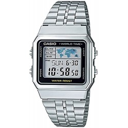 Watch Casio Men Classic A500WA-1 Silver Stainless-Steel Quartz
