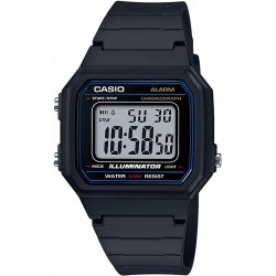 Watch Casio W-217H-1A Kids Men Digital Stop Alarm WR W-217 Original New