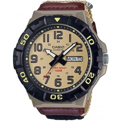 Watch Casio MRW-210HB-5BVCF Men Quartz Nylon Strap, Khaki, 28.4 Casual (Model: MRW-210HB-5BVCF)