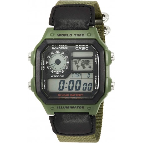 Watch Casio Classic Green AE1200WHB-3B