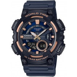 Watch Casio AEQ-110W-2A3VCF 10-Year Battery Quartz Resin Strap, Black, 28.4 Casual (Model: AEQ-110W-2A3VCF)