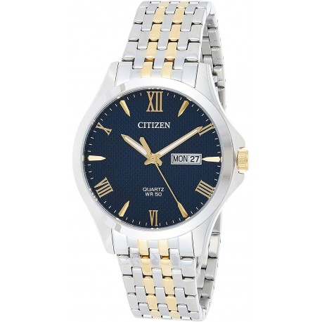 Watch Citizen Quartz Blue Dial Two-Tone Men BF2024-50L