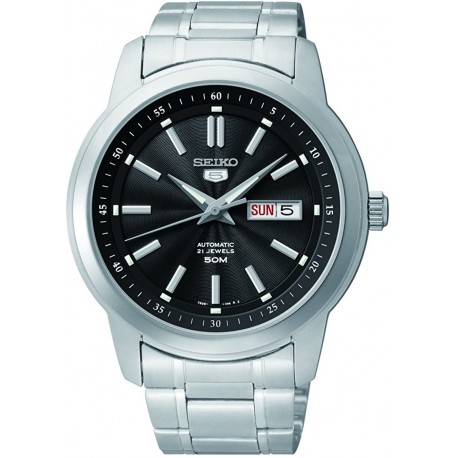 Watch Seiko Men 5 Automatic SNKM87K Silver Stainless-Steel