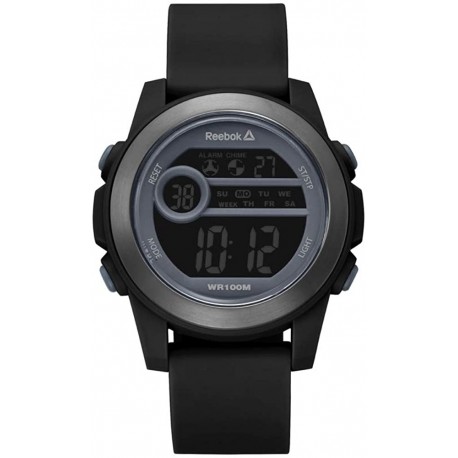 Watch Reebok Mode Sport Black Men , 43mm case, face, ABS PU Strap, Grey/Black dial (RD-MOS-L9-PBPB-B4)
