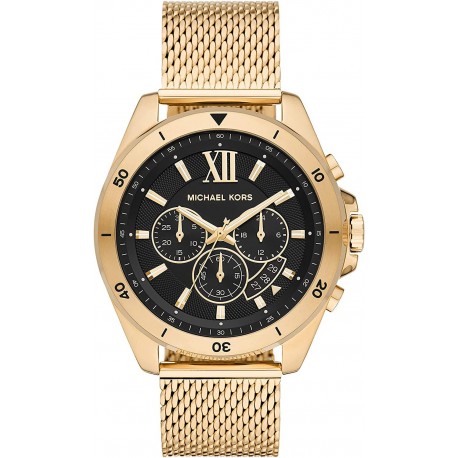 Watch Michael Kors MK8867 Men Brecken Quartz with Stainless Steel Strap, Gold, 22