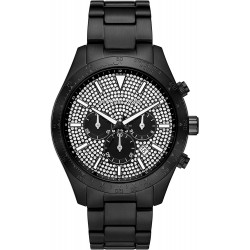 Watch Michael Kors MK8899 Men Layton Quartz with Stainless Steel Strap, Black, 22