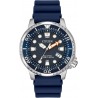 Watch Citizen BN0151-09L Men Promaster Dive with Eco-Drive Technology in Stainless Steel Green Dial, Black Rubber Strap