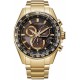 Watch Citizen CB5912-50E Men Eco-Drive Chronograph Gold-Tone Stainless Steel Bracelet