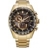 Watch Citizen CB5912-50E Men Eco-Drive Chronograph Gold-Tone Stainless Steel Bracelet