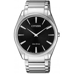 Watch Citizen AR3071-87E Men Eco Drive Black Dial Steel Bracelet