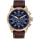 Watch Citizen CA4213-26L Chronograph Blue Dial Brown Leather Men