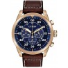 Watch Citizen CA4213-26L Chronograph Blue Dial Brown Leather Men