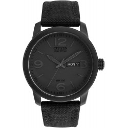 Watch Citizen BM8475-00F Men Eco-Drive with Black Dial and Canvas Strap