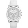 Watch Armani AX1325 Exchange Outerbanks Analog-Quartz with Silicone Strap, White, 22 (Model: AX1325)