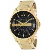 Watch Armani AX2122 Exchange Black Dial Gold PVD Men